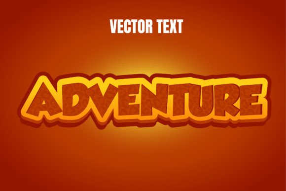 Adventure Vector Text Effect: Elevating Design with Dynamic Typography