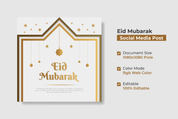 Eid Mubarak Arabic Islamic Background Guide