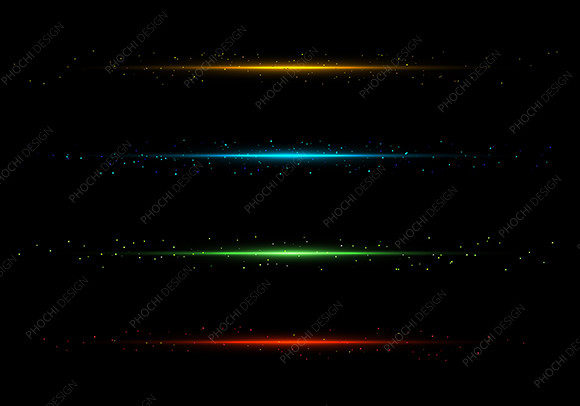Element Lines Lighting Sparkling Glitter: Elevating Digital Designs with Vector Precision