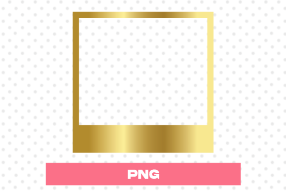 Gold Empty Photo Card Frame: Digital Design Essentials