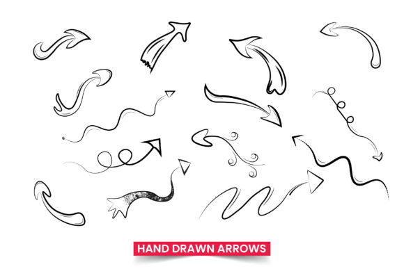 Hand Drawn Arrow Illustration Set