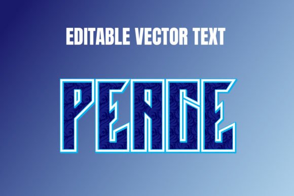Mastering Visual Impact with the Peace Editable Text Effect