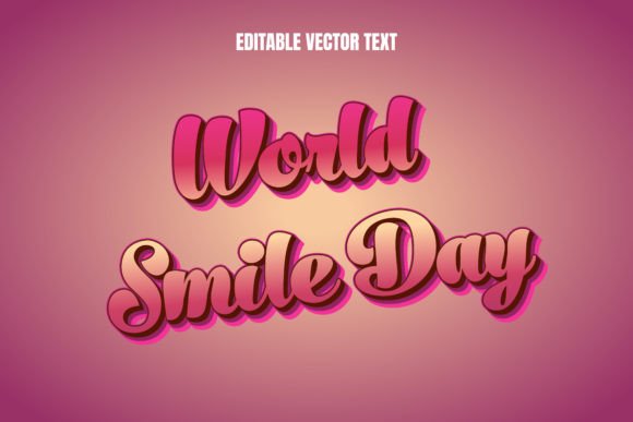 Smile Day Editable Text Effect Guide