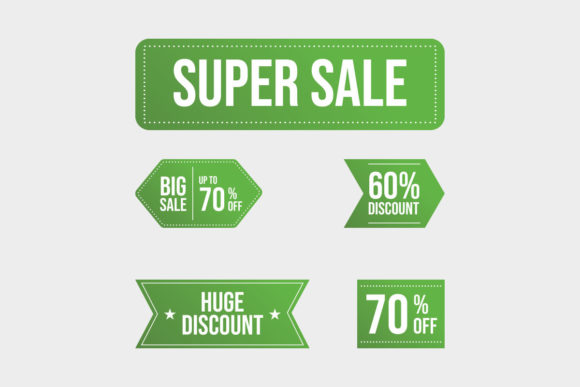 Super Sale Discount Badge Collection