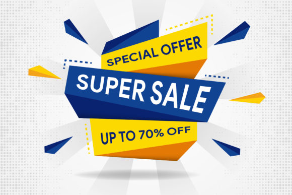 Super Sale Element Banner Halftone: A Design Resource Evaluation