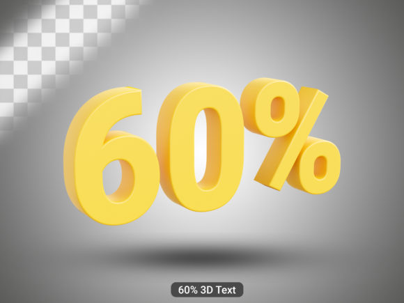 Understanding 60 Percent: The Visual Impact of 3D Rendered Text in Modern Design